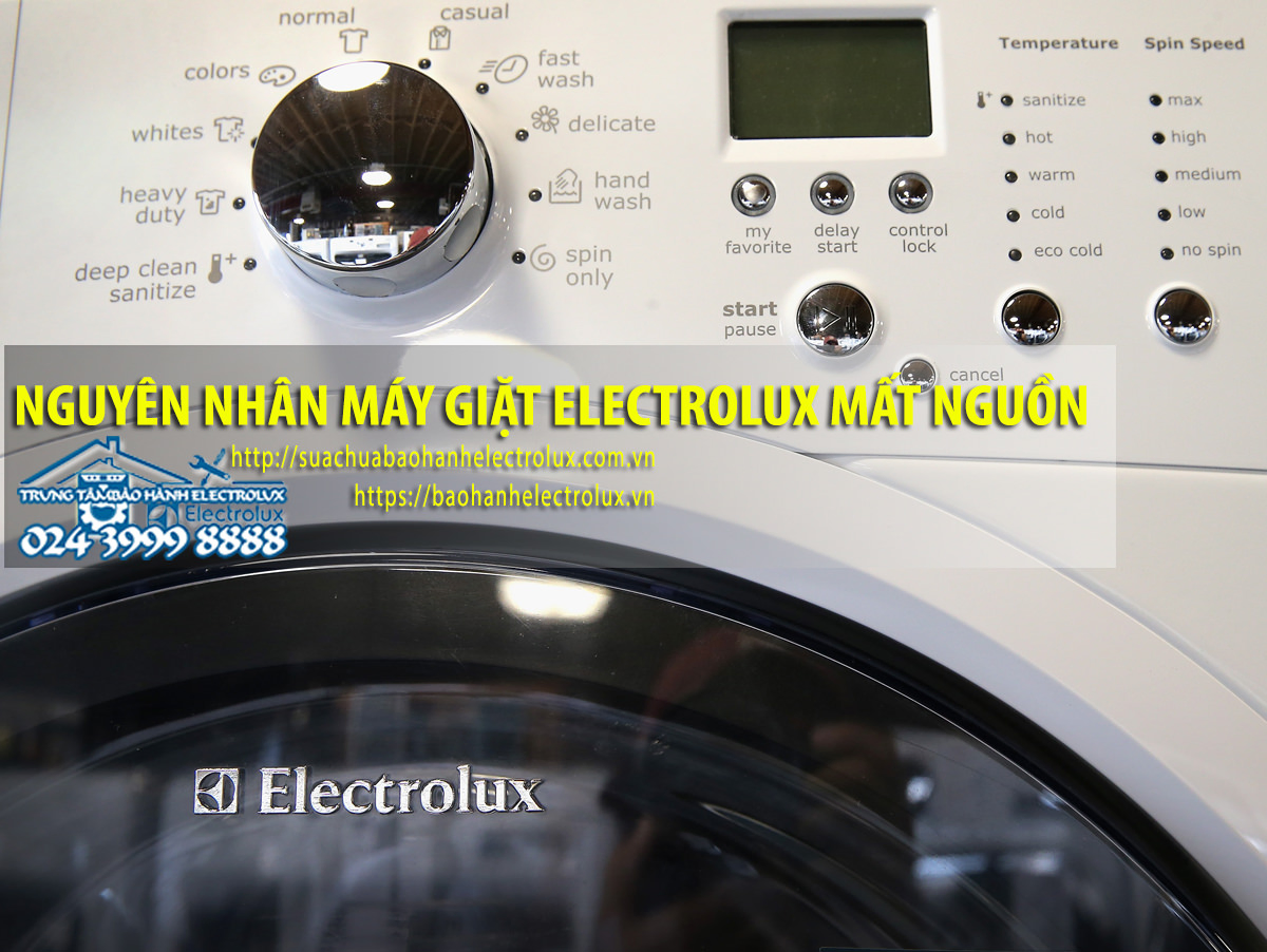 Máy giặt Electrolux mất nguồn