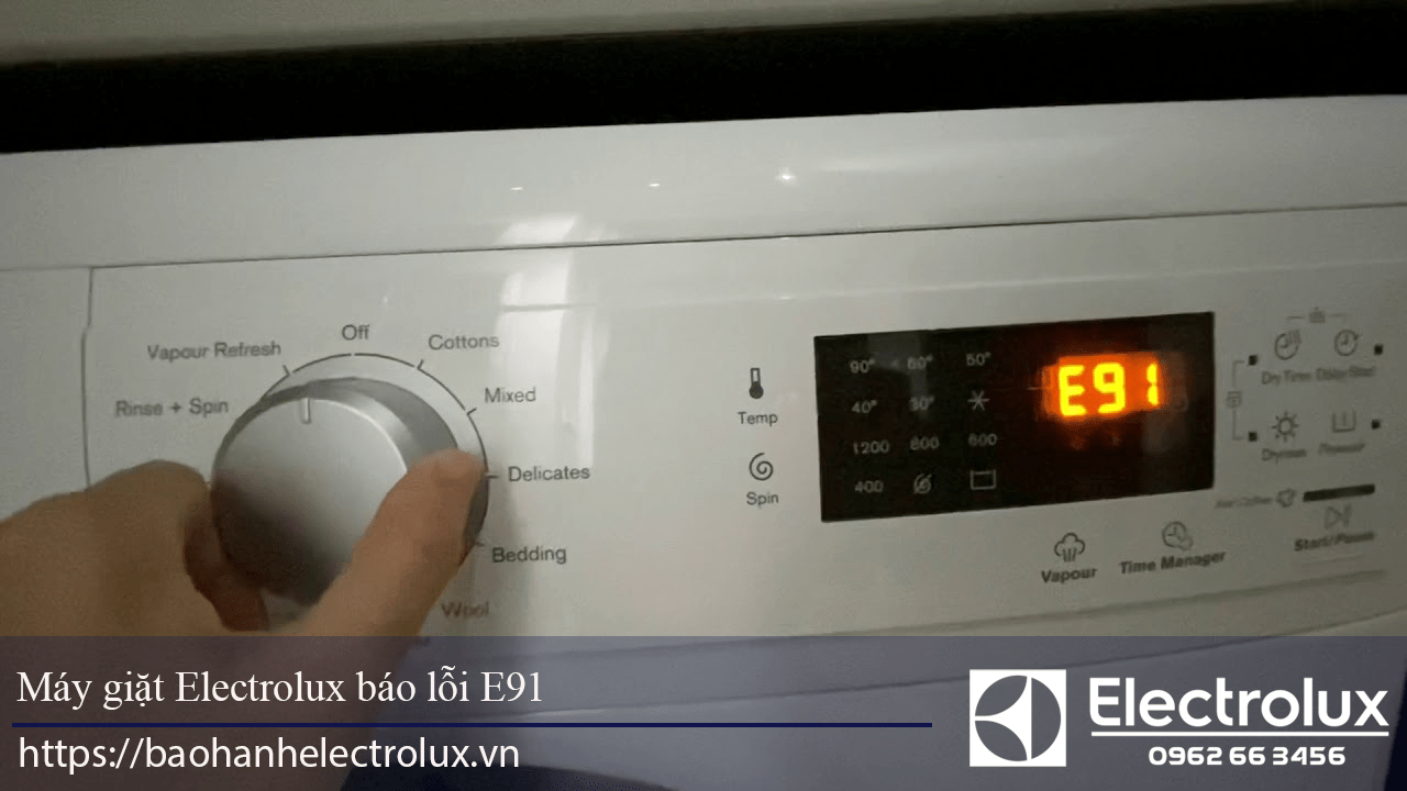 Máy giặt Electrolux lỗi E91