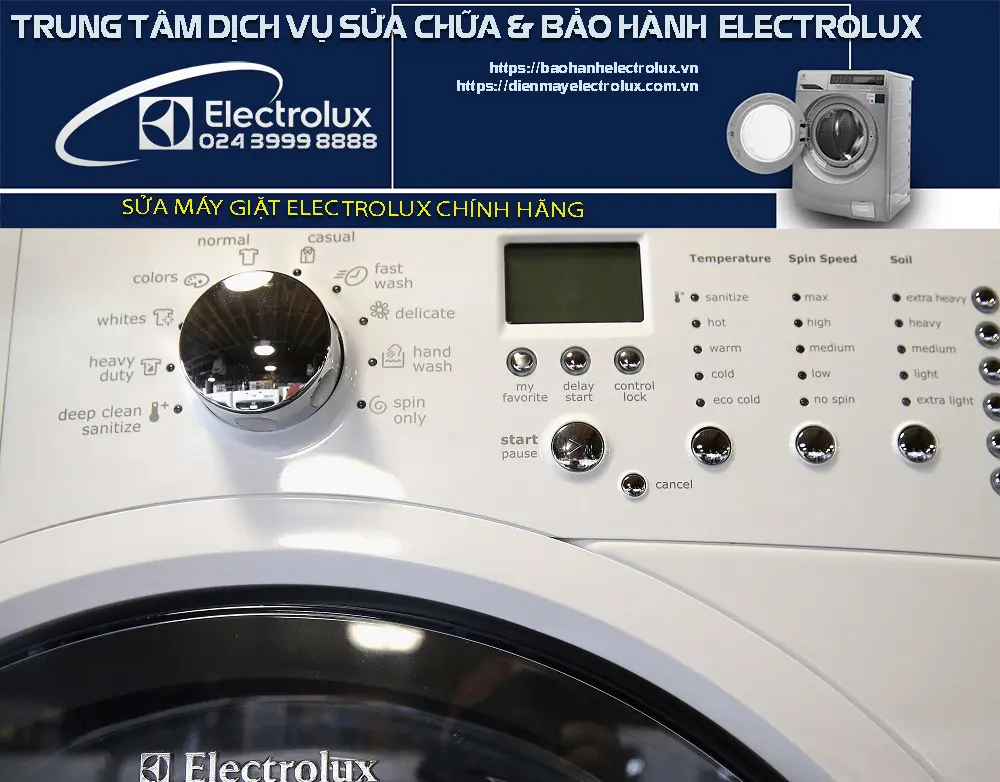 Sửa máy giặt Electrolux chính hãng. Dịch vụ hãng Electrolux