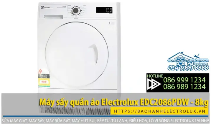 Máy sấy quần áo Electrolux EDC2086PDW