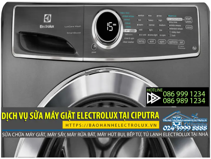 Sửa máy giặt Electrolux tại Ciputra