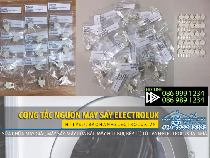 Công tắc nguồn máy sấy Electrolux