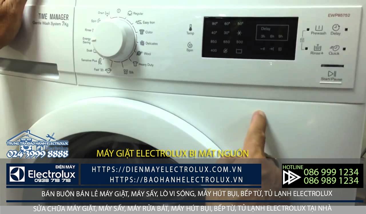 Máy giặt electrolux bị mất nguồn