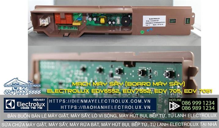 Mạch máy sấy (Board máy sấy) Electrolux EDV6552