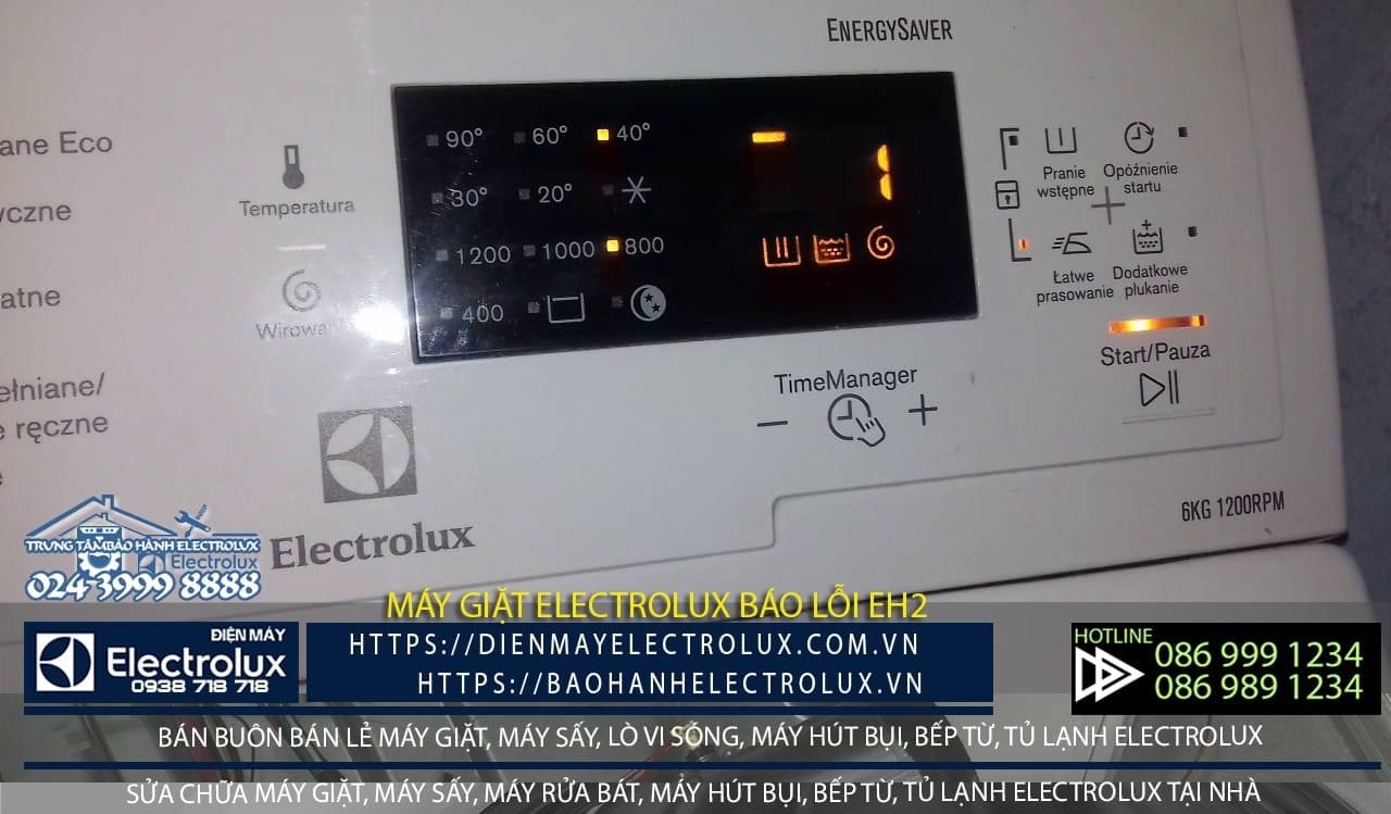 Máy giặt Electrolux báo lỗi EH2 do nhiều nguyên nhân