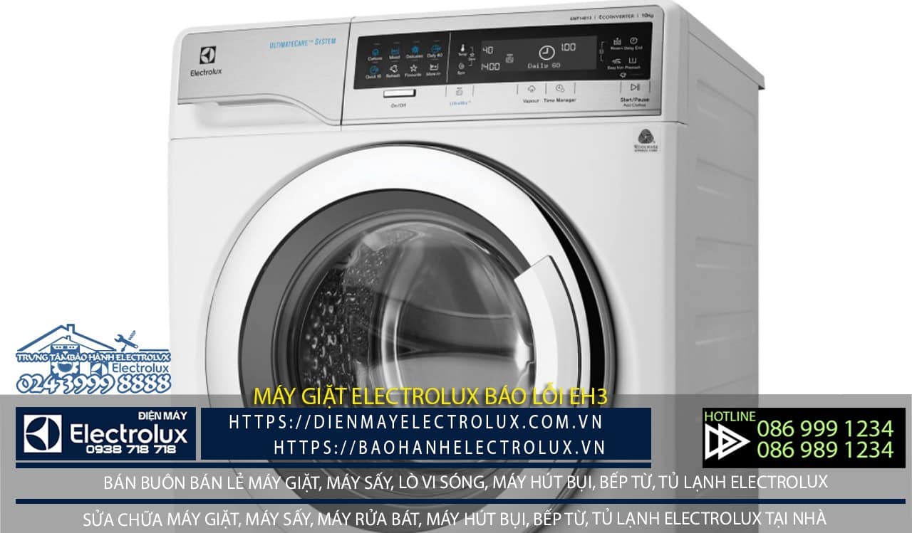 Máy giặt Electrolux báo lỗi EH3 do điện áp không ổn định