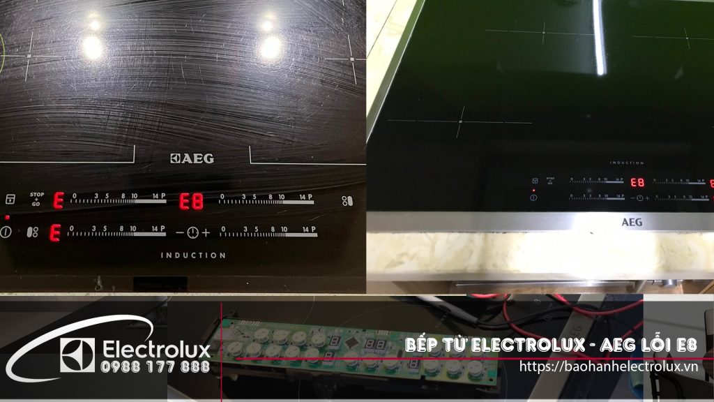 Bếp từ Đức Electrolux, bếp từ EGA báo lỗi E8,E9