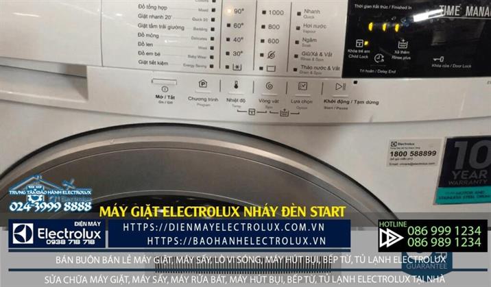 Máy giặt Electrolux nháy đèn Start