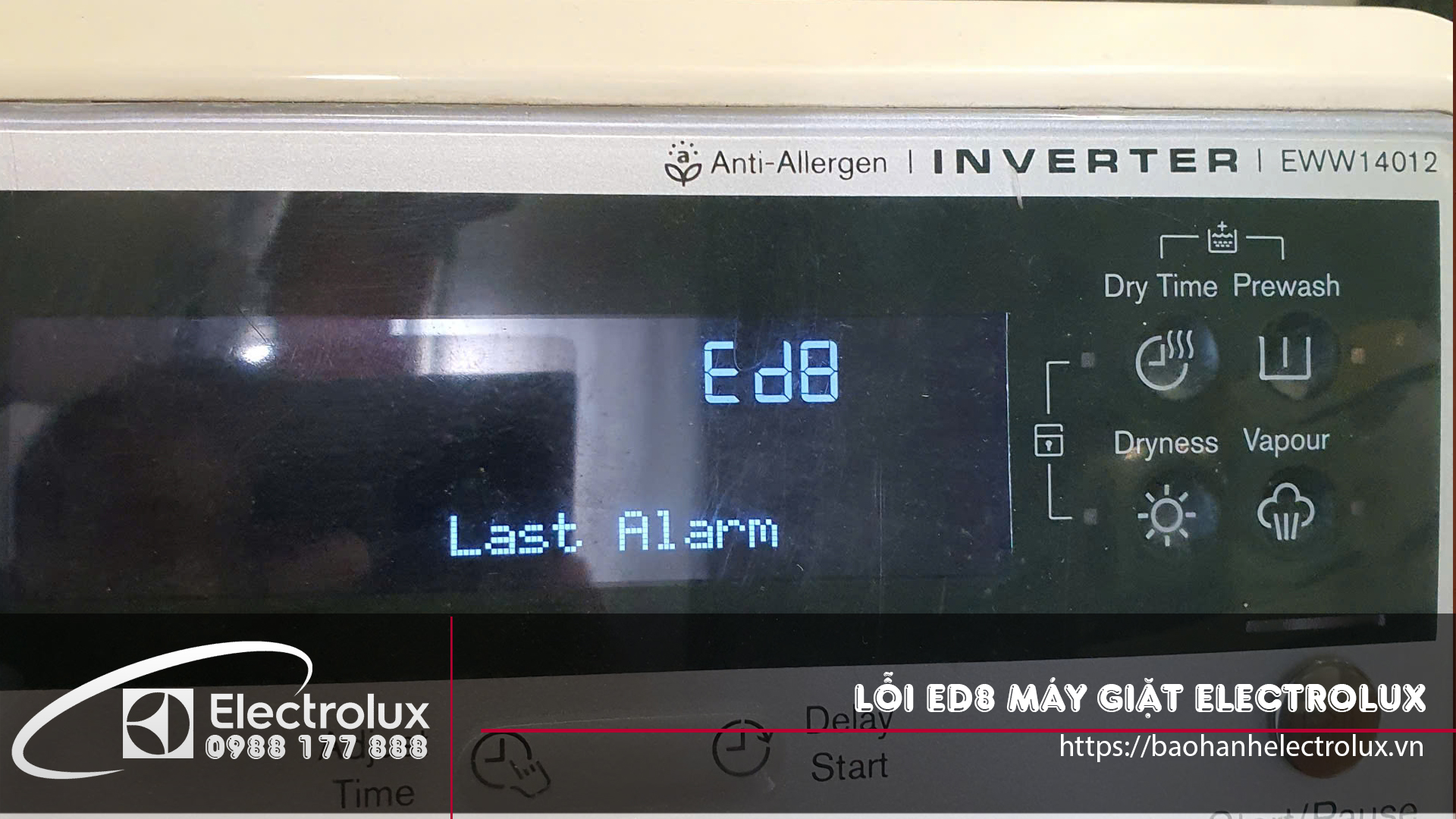 Lỗi Ed8 máy giặt Electrolux
