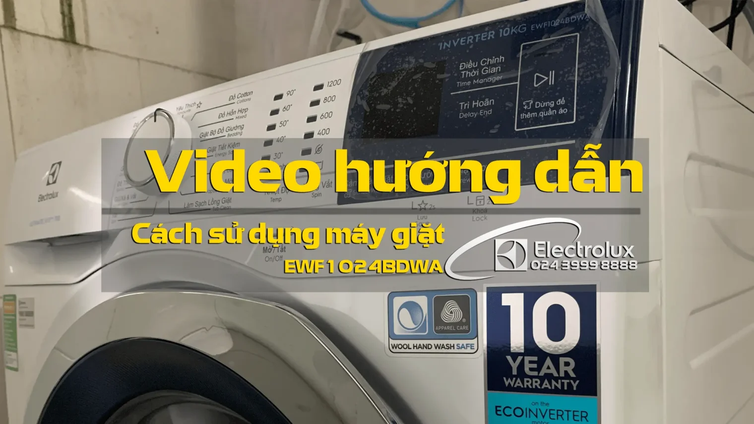 Hướng dẫn sử dụng máy giặt Electrolux