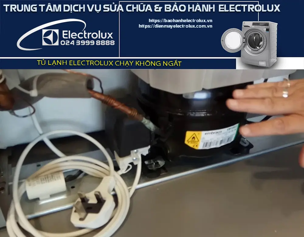 Tủ lạnh Electrolux chạy không ngắt