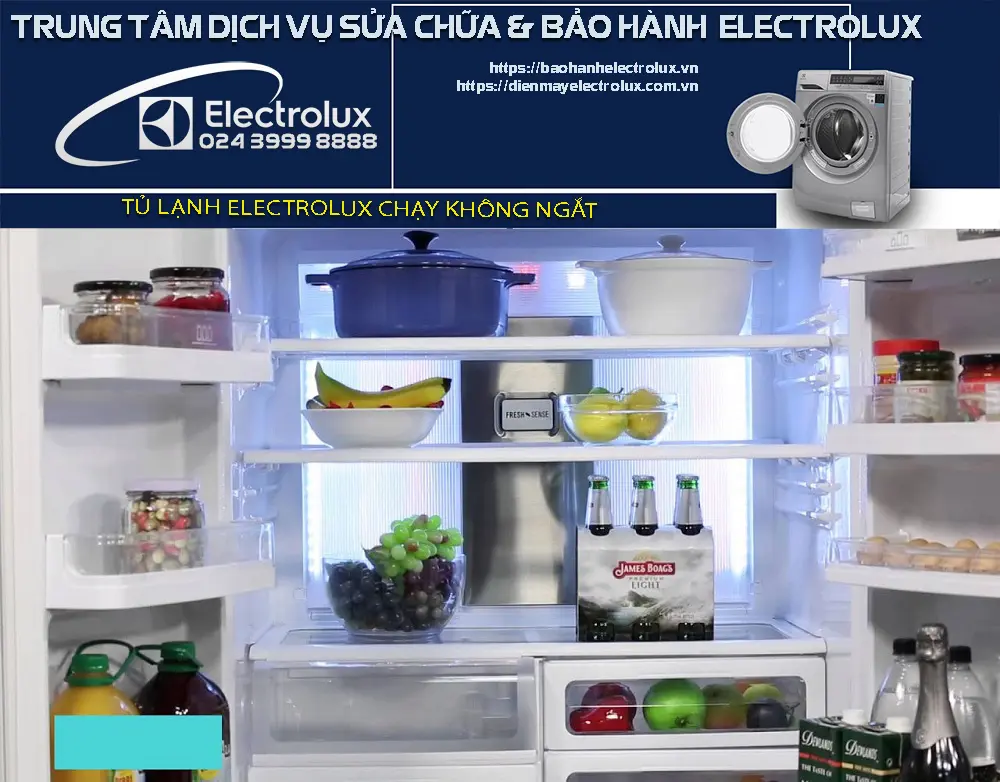 Tủ lạnh Electrolux chạy không ngắt