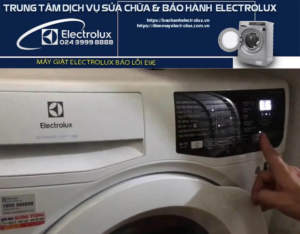 Máy giặt Electrolux báo lỗi E9E