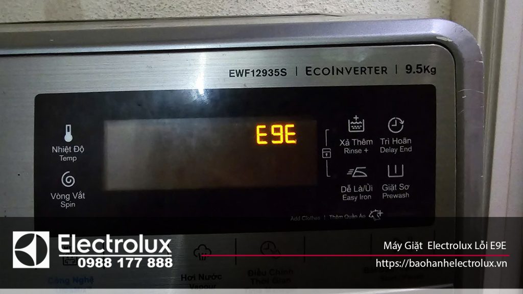 Lỗi E9E máy giặt Electrolux