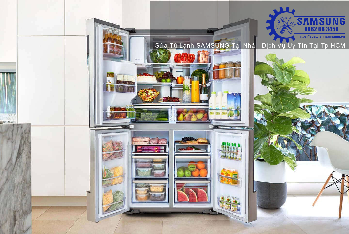 Đặt lịch dịch vụ sửa tủ lạnh Samsung tại Tp HCM, gọi về: 0938 718 718!