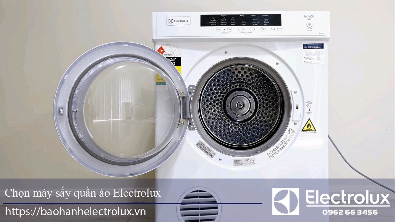 Chọn máy sấy quần áo Electrolux: Thông hơi, ngưng tụ, bơm nhiệt