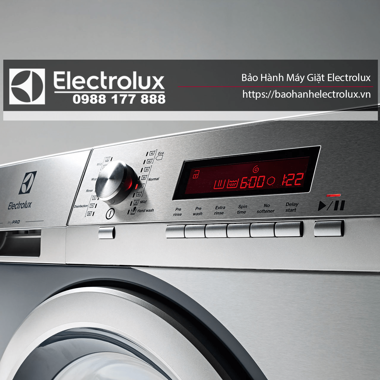 bảo hành máy giặt electrolux