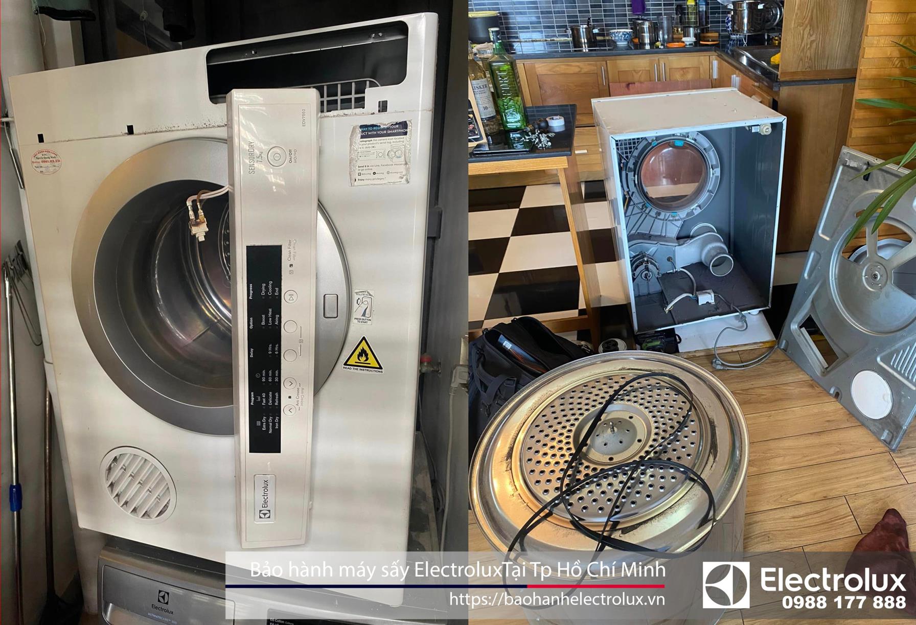 bảo hành máy sấy Electrolux tại Tp Hồ Chí Minh