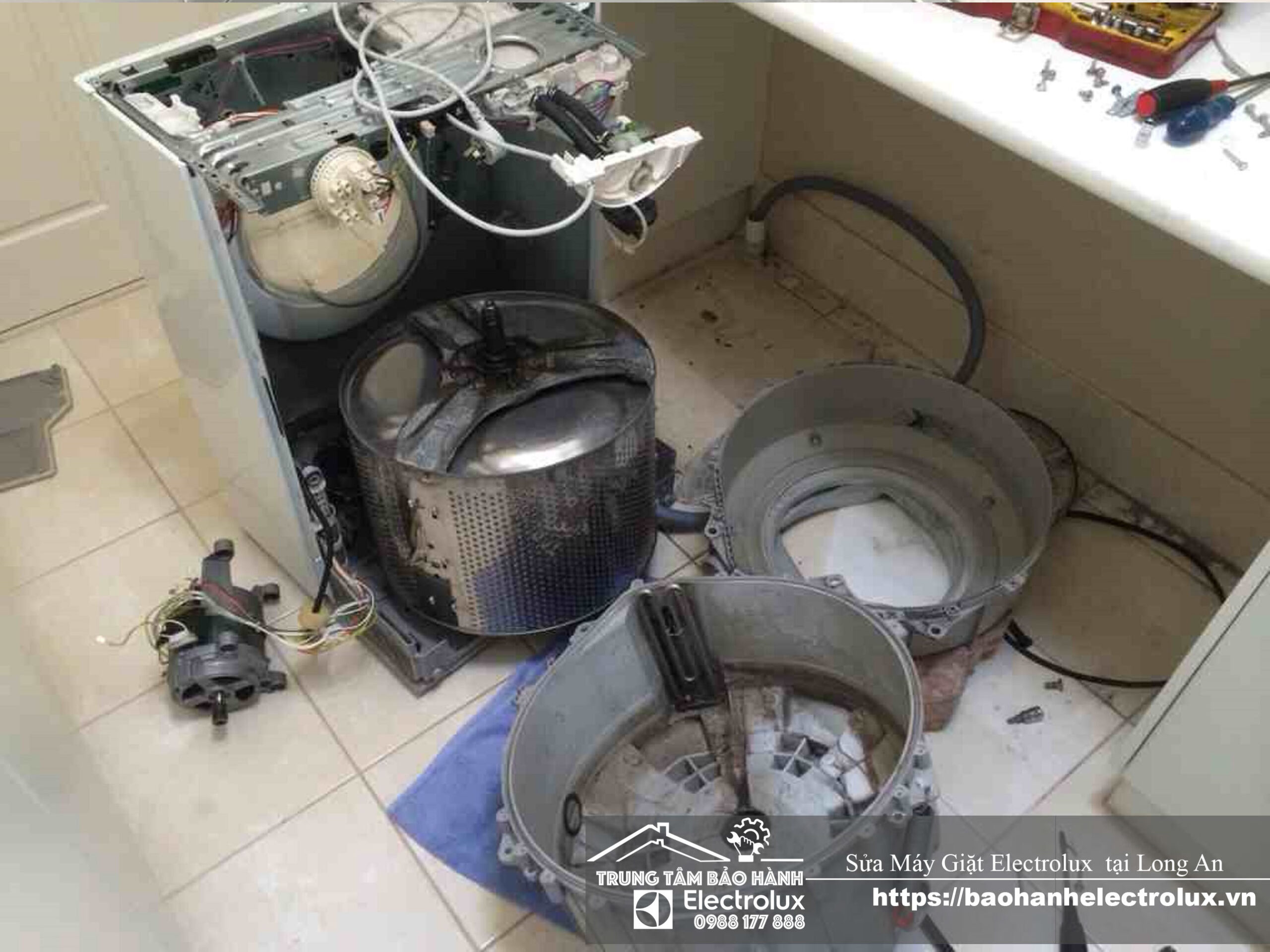 Sửa máy giặt Electrolux tại Long An