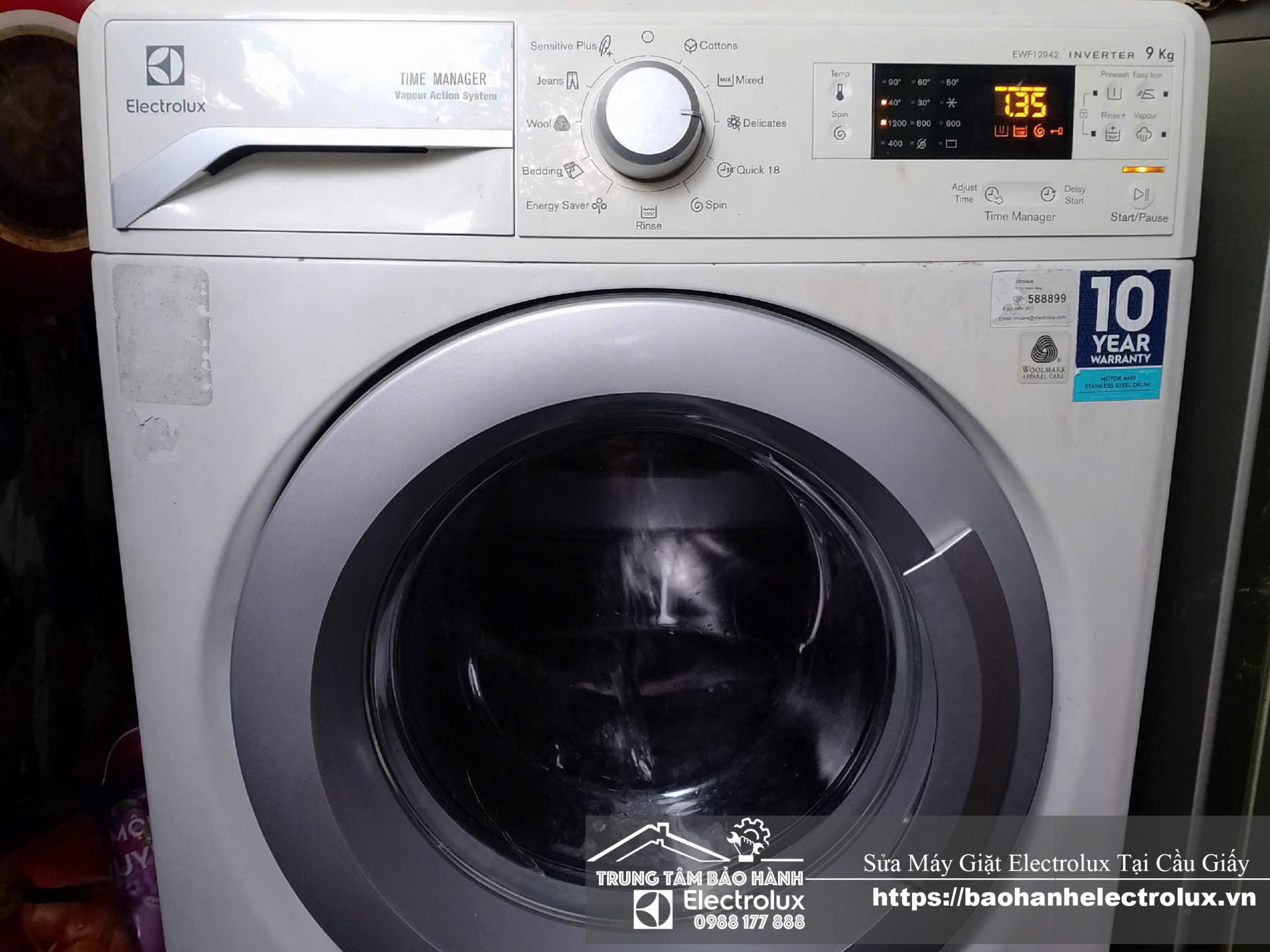 Sửa máy giặt Electrolux tại Cầu Giấy với dịch vụ chuyên nghiệp, giá tốt, chính hãng