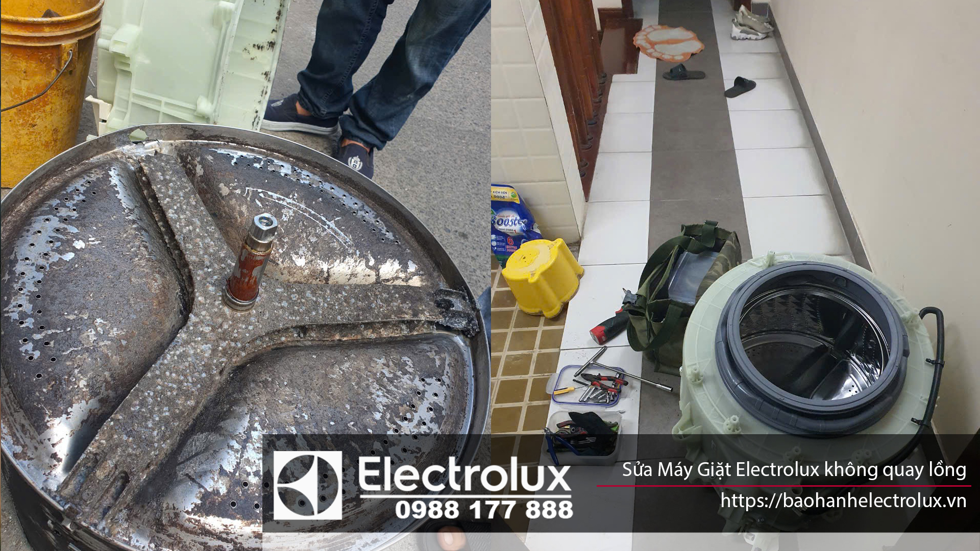 Sửa máy giặt Electrolux không quay lồng