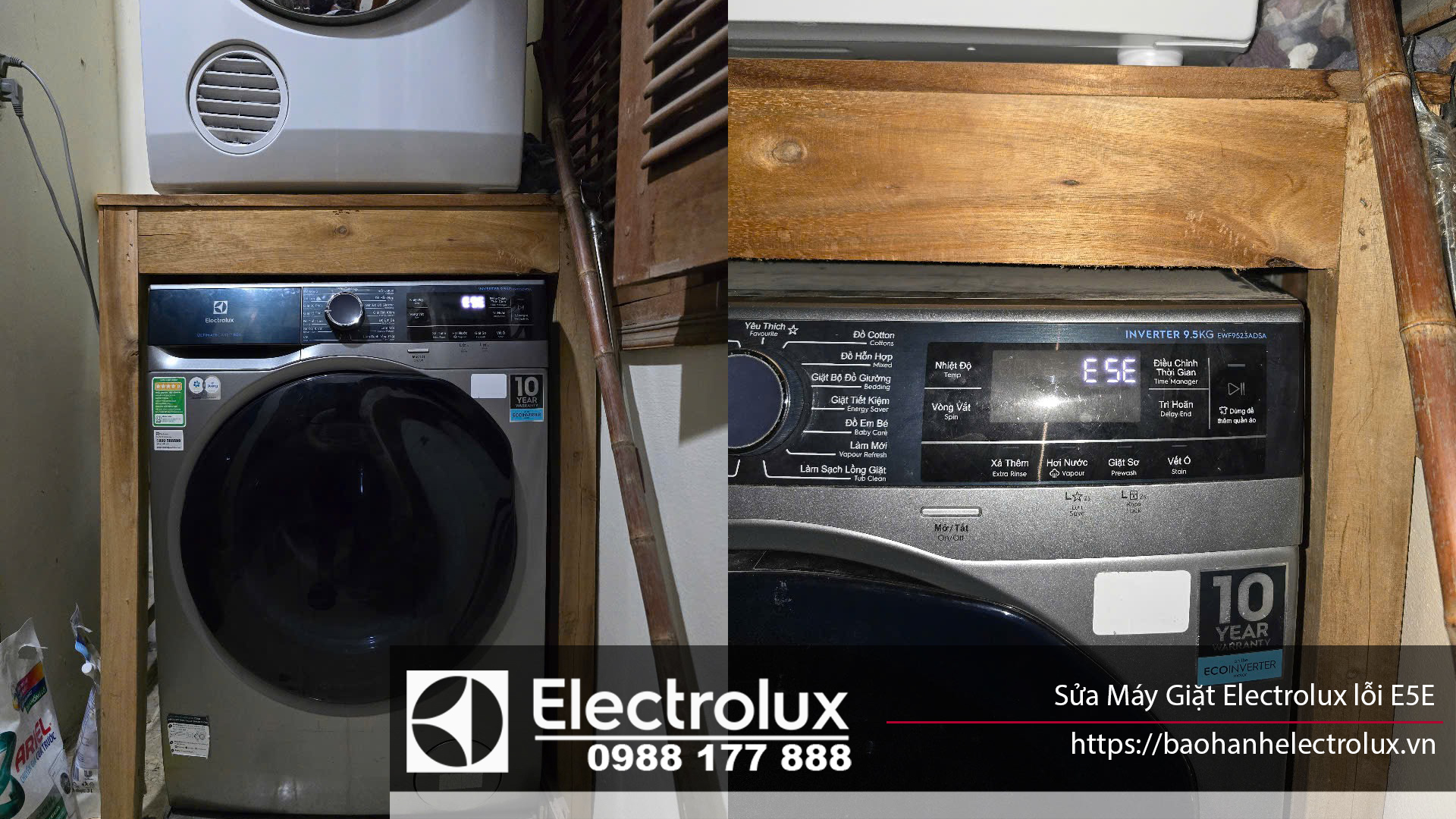 Sửa máy giặt Electrolux lỗi E5E