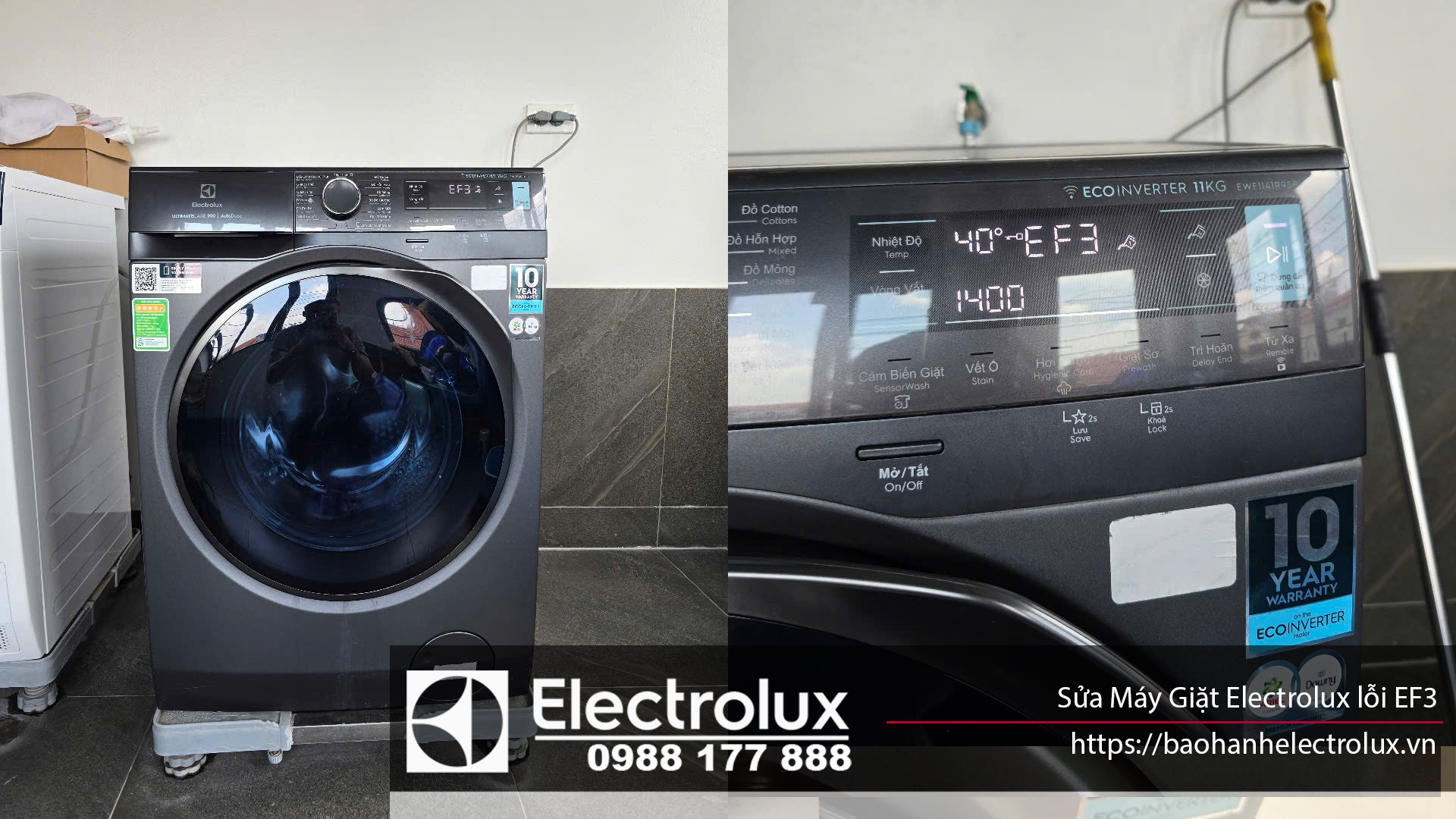 Sửa máy giặt Electrolux lỗi EF3