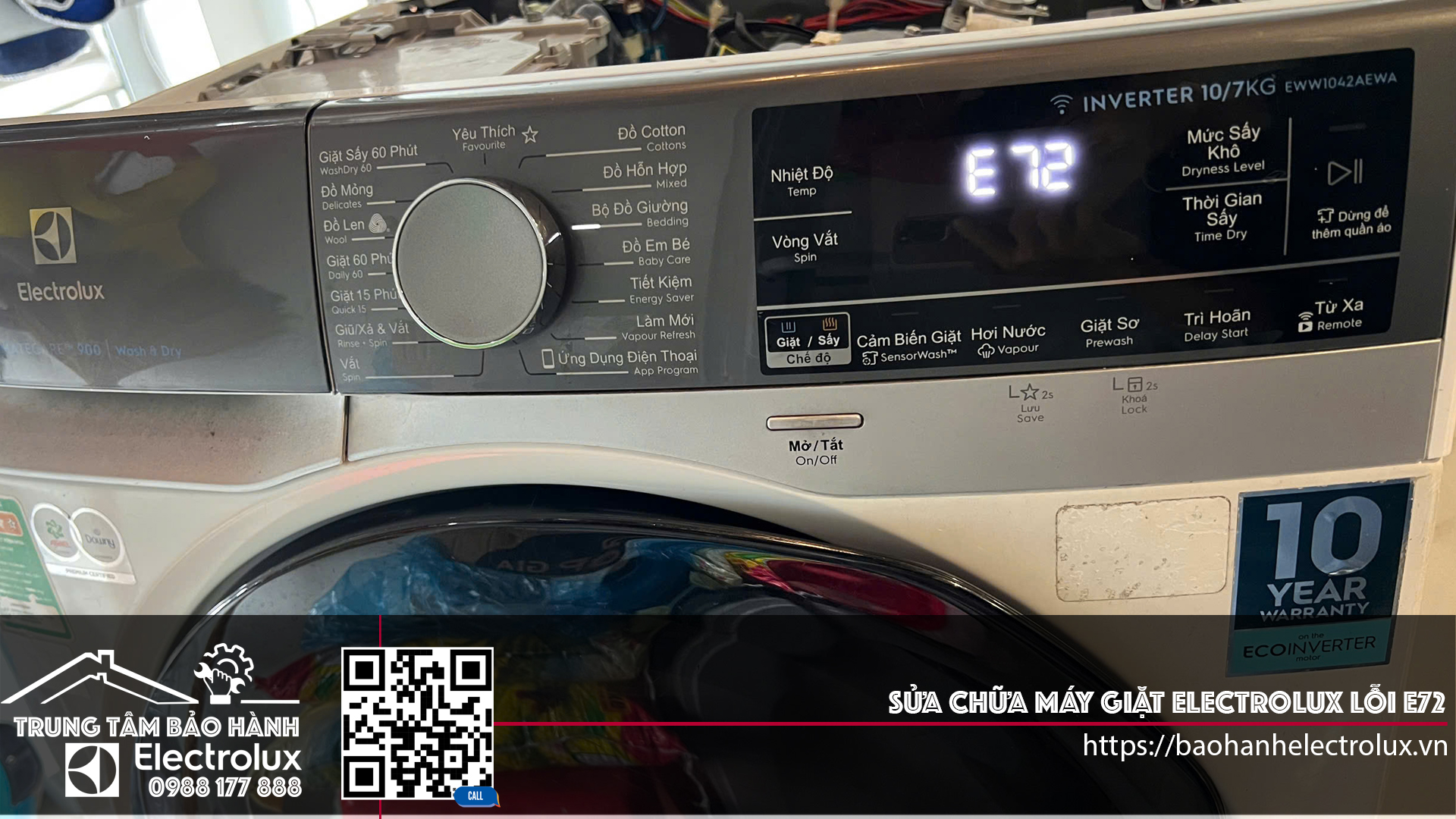 Sửa Máy Giặt Electrolux Lỗi E72