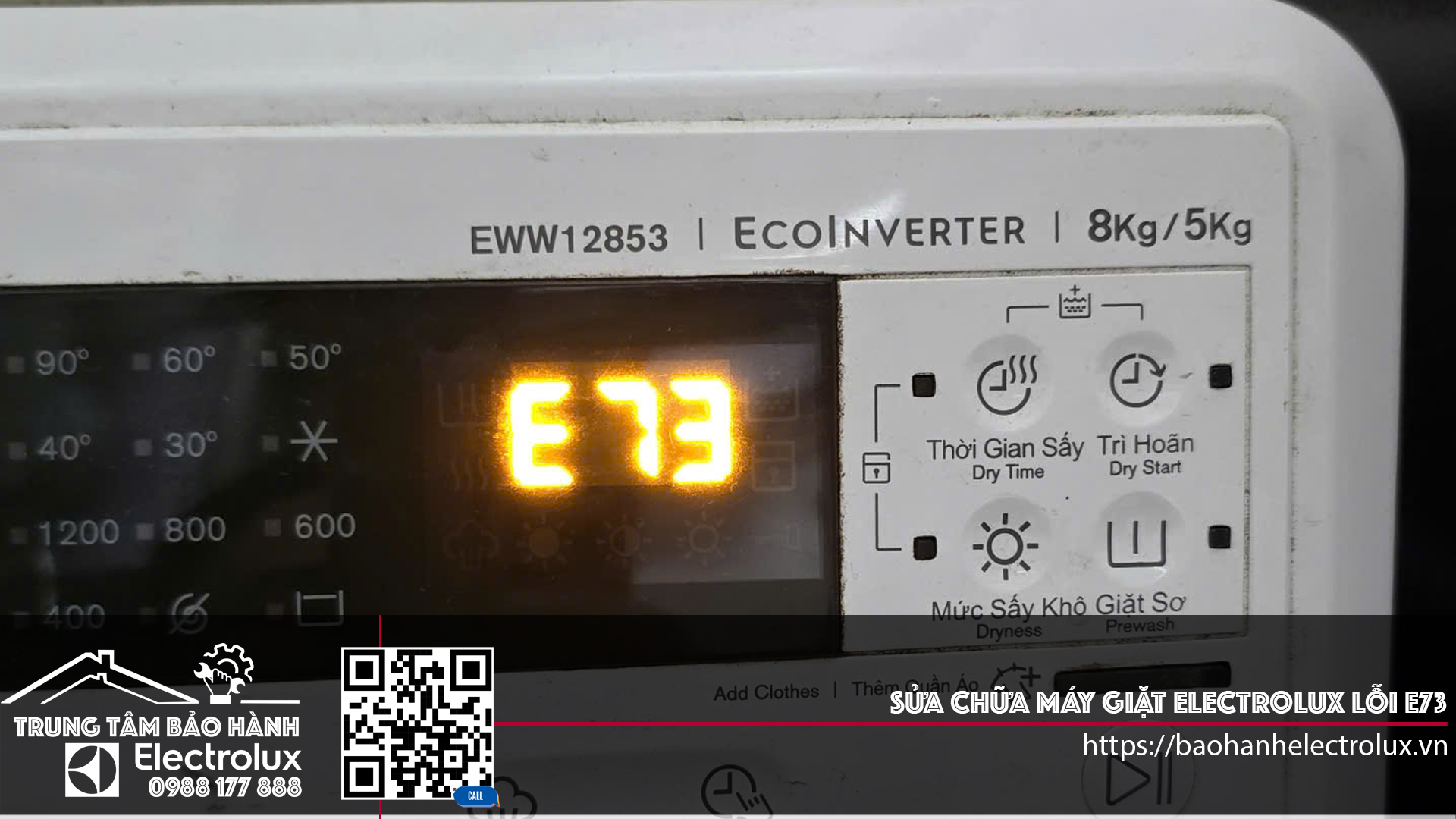 Sửa máy giặt Electrolux lỗi E73