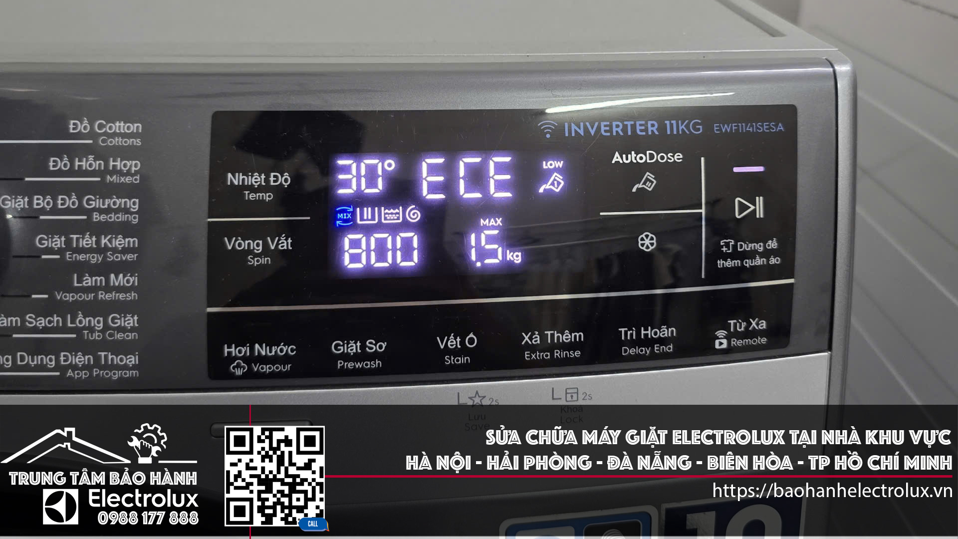 Sửa Chữa Máy Giặt Electrolux Tại Nhà Khu Vực Hà Nội - Hải Phòng - Đà Nẵng - Biên Hòa - Tp Hồ Chí Minh