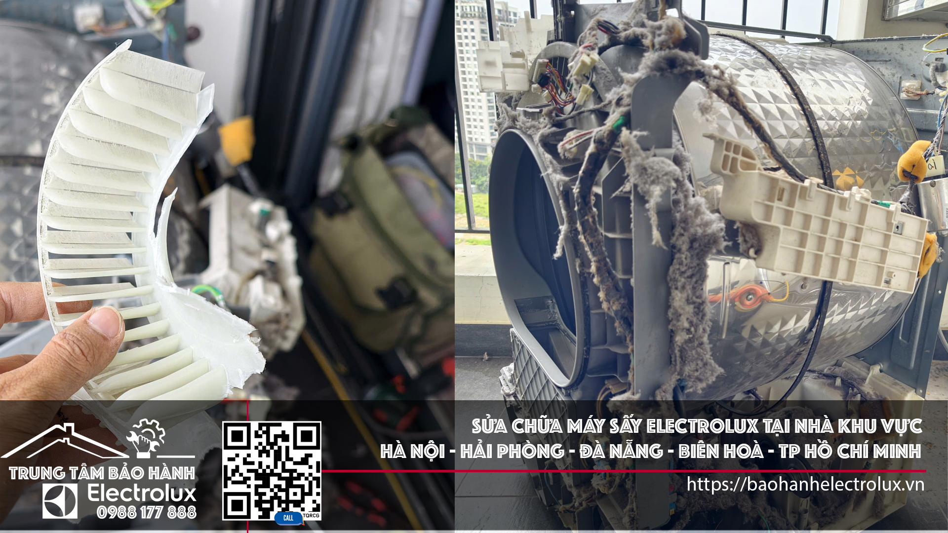 Sửa Chữa Máy Sấy Electrolux Tại Nhà Uy Tín Khu Vực Hà Nội - Hải Phòng - Đà Nẵng - Biên Hòa - Tp Hồ Chí Minh